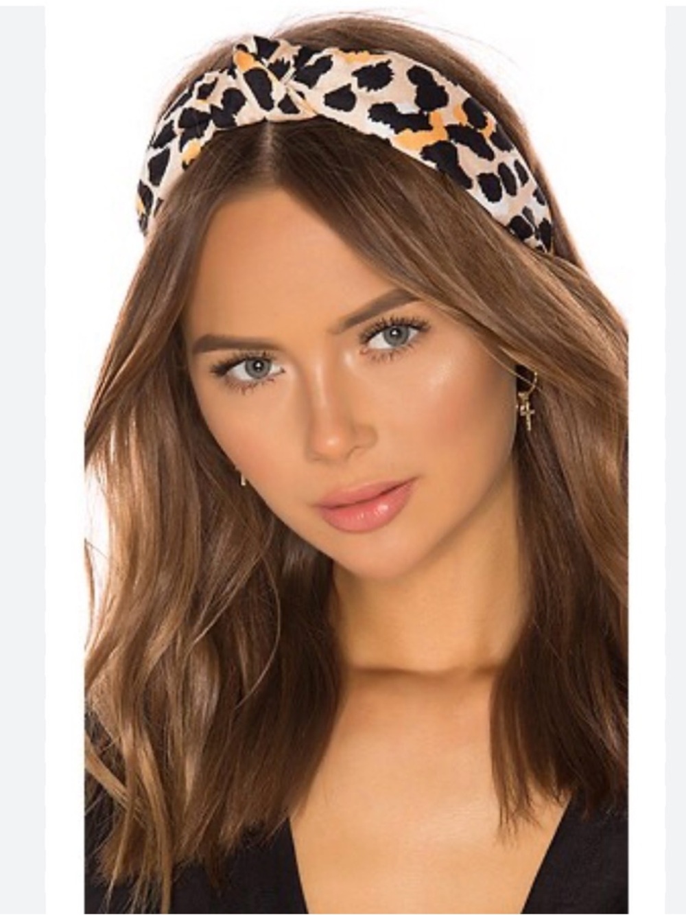 Elle Sadoughi Silk Leopard Headband NWOT